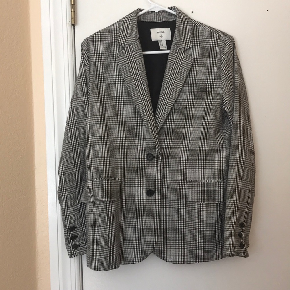 Checked Blazer